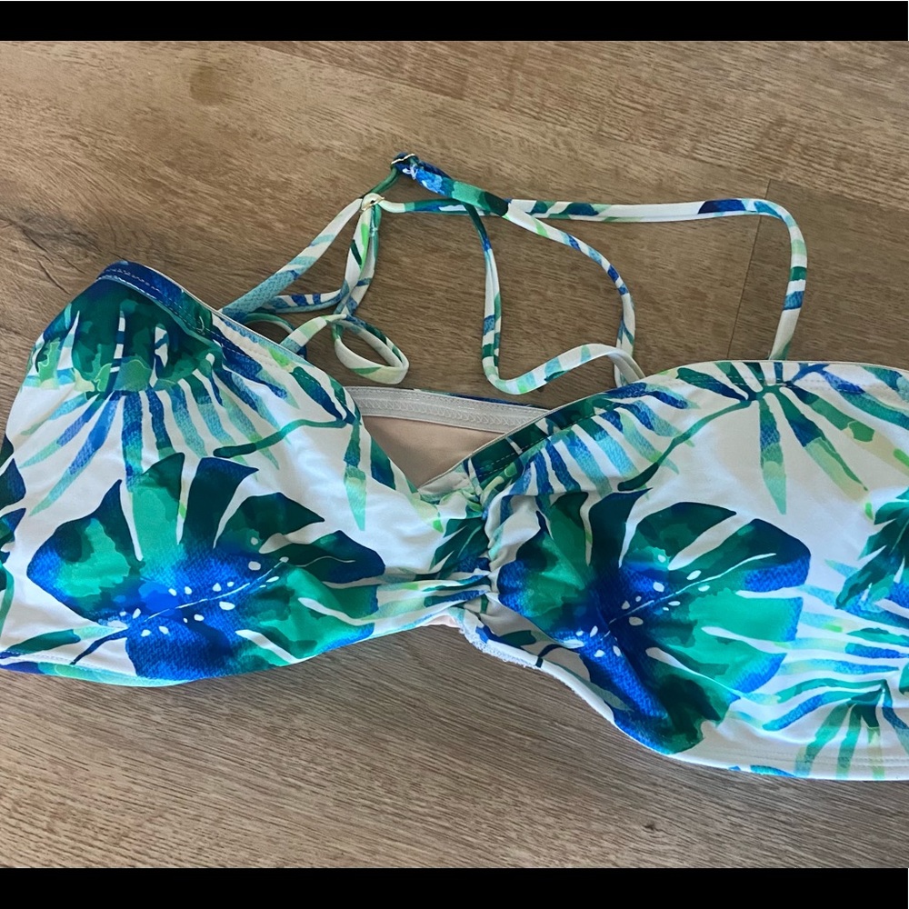 Salty Honey Bandeau Tropics Bikini Top